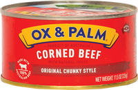 ox & palm BRAND 18040 OX & PALM CORNED BEEF (S)