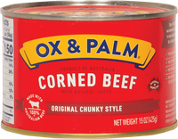 ox & palm BRAND 18041 OX & PALM CORNED BEEF (L)